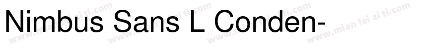 Nimbus Sans L Conden字体转换